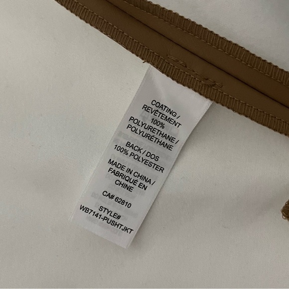 3/25$ (Mix)Ricki’s Faux Leather Jacket, Tan, Size M - Picture 6 of 15